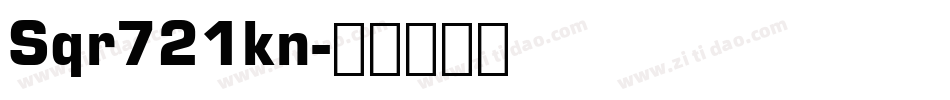 Sqr721kn字体转换