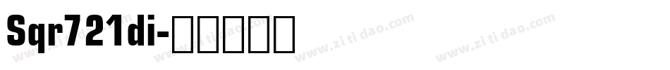 Sqr721di字体转换
