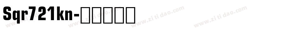 Sqr721kn字体转换