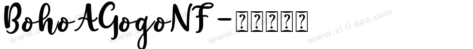 BohoAGogoNF字体转换