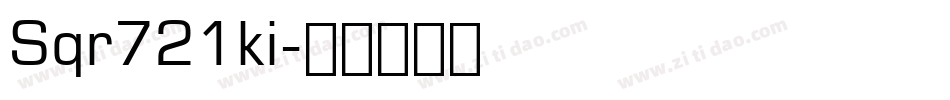 Sqr721ki字体转换