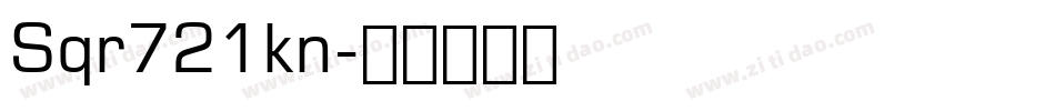 Sqr721kn字体转换