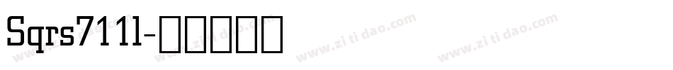 Sqrs711l字体转换