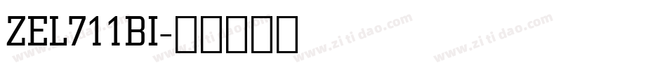 ZEL711BI字体转换