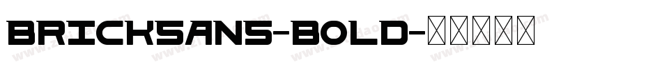 BrickSans-Bold字体转换