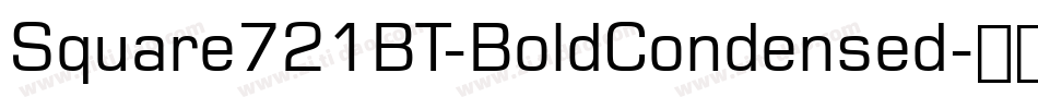 Square721BT-BoldCondensed字体转换