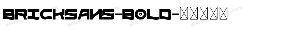 BrickSans-Bold字体转换