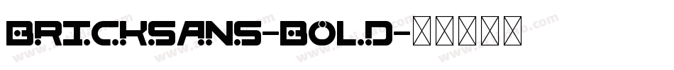 BrickSans-Bold字体转换