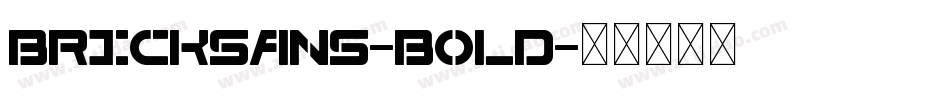BrickSans-Bold字体转换