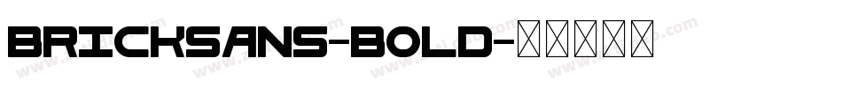 BrickSans-Bold字体转换