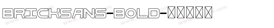 BrickSans-Bold字体转换