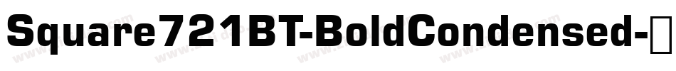 Square721BT-BoldCondensed字体转换