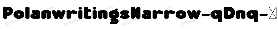 PolanwritingsNarrow-qDnq字体转换
