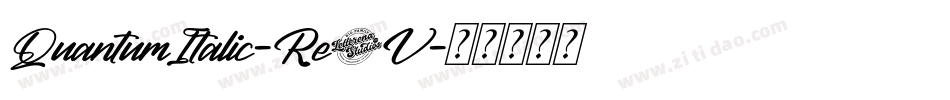 QuantumItalic-Re0V字体转换