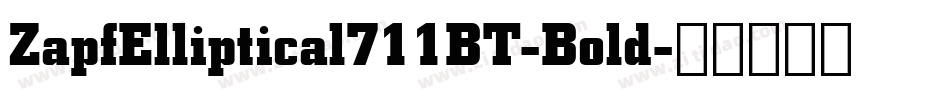 ZapfElliptical711BT-Bold字体转换