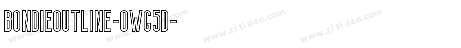 BondieOutline-owg5d字体转换