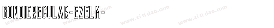 BondieRegular-eZeLm字体转换