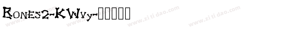 Bones2-KWvy字体转换