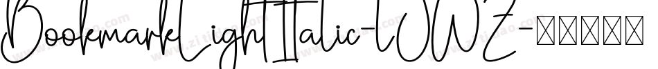 BookmarkLightItalic-lJWZ字体转换