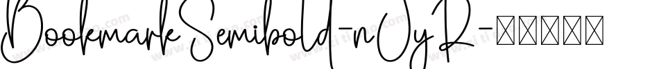 BookmarkSemibold-nJyR字体转换