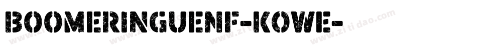 BoomerIngueNf-KOWe字体转换