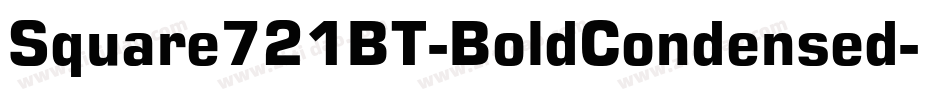 Square721BT-BoldCondensed字体转换