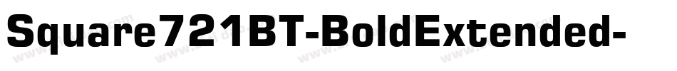 Square721BT-BoldExtended字体转换