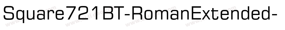 Square721BT-RomanExtended字体转换