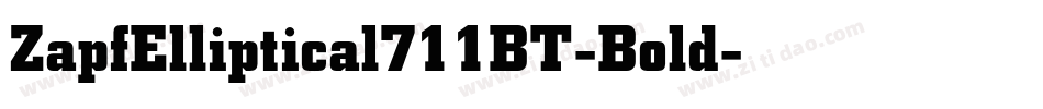 ZapfElliptical711BT-Bold字体转换