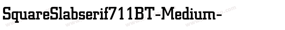 SquareSlabserif711BT-Medium字体转换