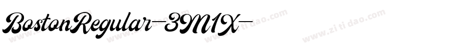 BostonRegular-3M1X字体转换