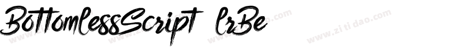 BottomlessScript-lrBe字体转换