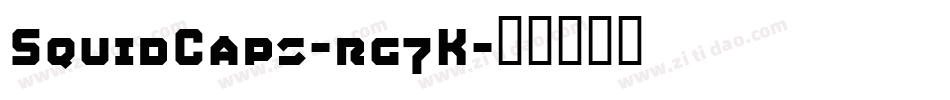 SquidCaps-rg7K字体转换