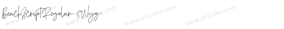 BeachScriptRegular-8Wyg字体转换
