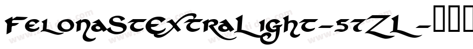 FelonaStExtraLight-57ZL字体转换