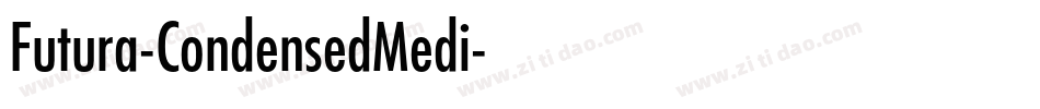 Futura-CondensedMedi字体转换