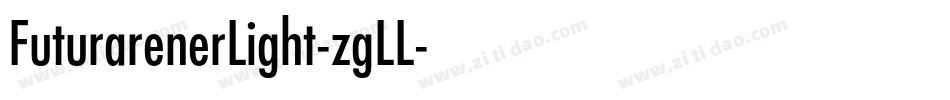FuturarenerLight-zgLL字体转换