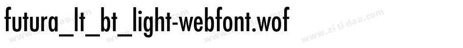 futura_lt_bt_light-webfont.woff字体转换