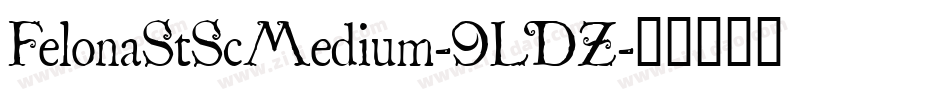 FelonaStScMedium-9LDZ字体转换
