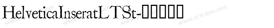 HelveticaInseratLTSt字体转换