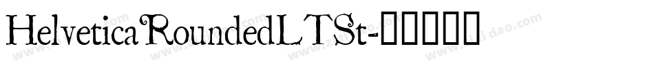 HelveticaRoundedLTSt字体转换