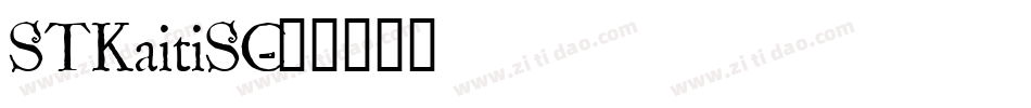 STKaitiSC字体转换