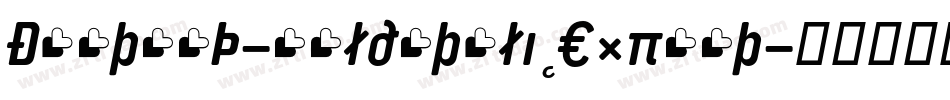 DanteMT-BoldItalicExpert字体转换