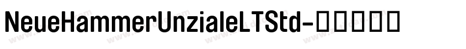 NeueHammerUnzialeLTStd字体转换
