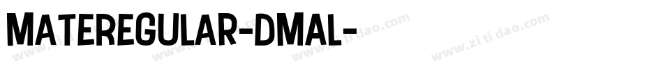 MateRegular-dMAl字体转换