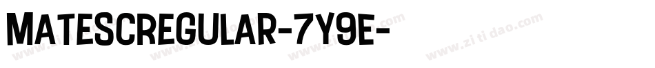 MateScRegular-7y9E字体转换