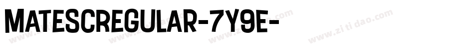 MateScRegular-7y9E字体转换