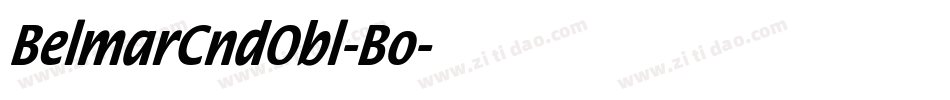 BelmarCndObl-Bo字体转换