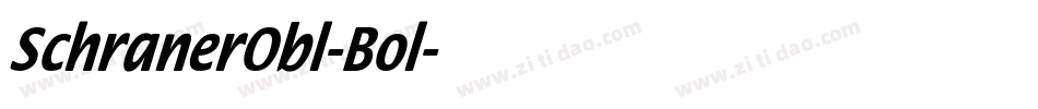 SchranerObl-Bol字体转换