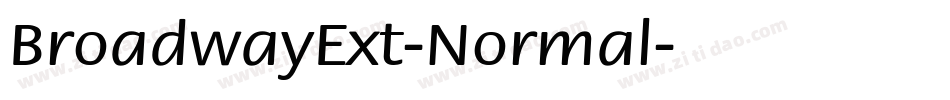 BroadwayExt-Normal字体转换